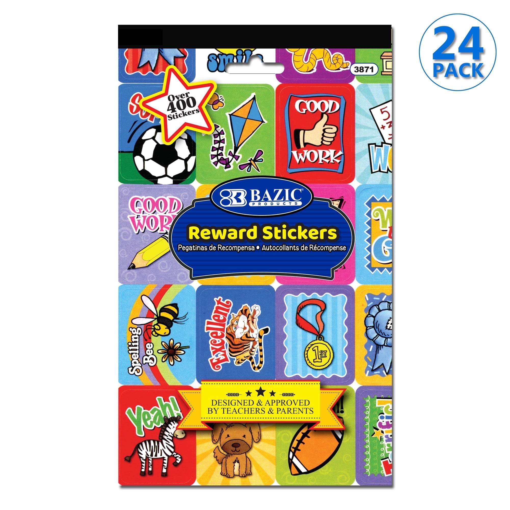 BAZIC Holographic Reward Sticker (144/Pack) / Box Qty - 24