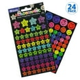 thumbnail image 1 of BAZIC Holographic Reward Sticker 3456 Counts, Smile Face Stars Stickers for Gifting, 1 of 5