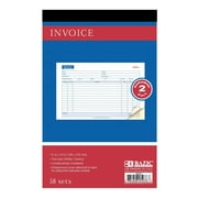 BAZIC Invoice Book, 50 Sets 5 9/16"x8 7/16" 2-Part Carbonless, 1-Pack