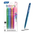 thumbnail image 1 of BAZIC Ixion Black Color Retractable Ballpoint Pens, 1.0mm (5/Pack), 1-Pack, 1 of 5