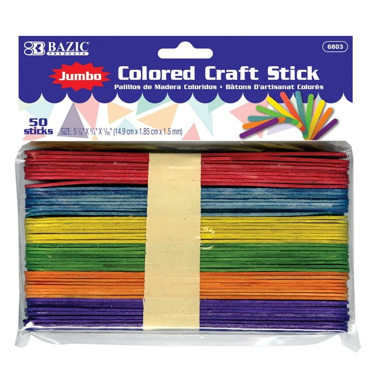 Pacon Jumbo Natural Craft Sticks,100 pieces per pack : Arts,  Crafts & Sewing