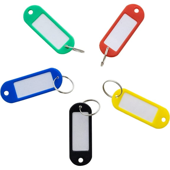 BAZIC Key Tag w/Label Window (8/Pack)