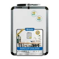 BAZIC Magnetic Dry Erase Whiteboard & Marker 2 Magnets), 8.5"x11", 1-Pack