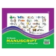 thumbnail image 1 of BAZIC Manuscript Writing Pad 50 Sheet 10.5"x8" Handwriting Workbook, 48-Pack, 1 of 7