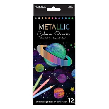 BAZIC Metallic Colored Pencils (12 Count)