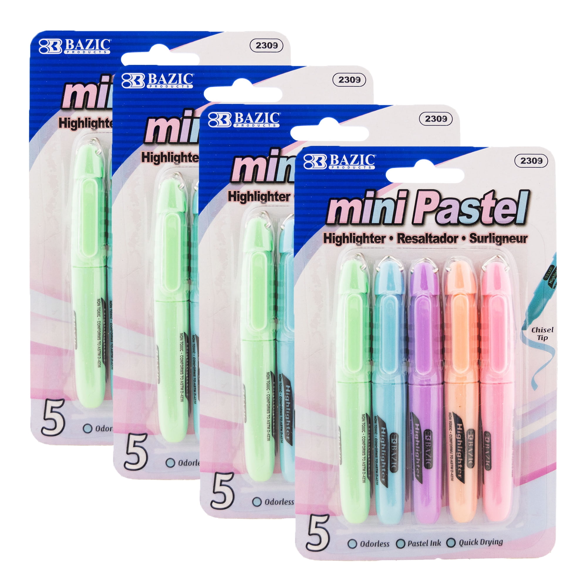 BAZIC Fruit Scented Mini Highlighter (6/Pack) Bazic Products