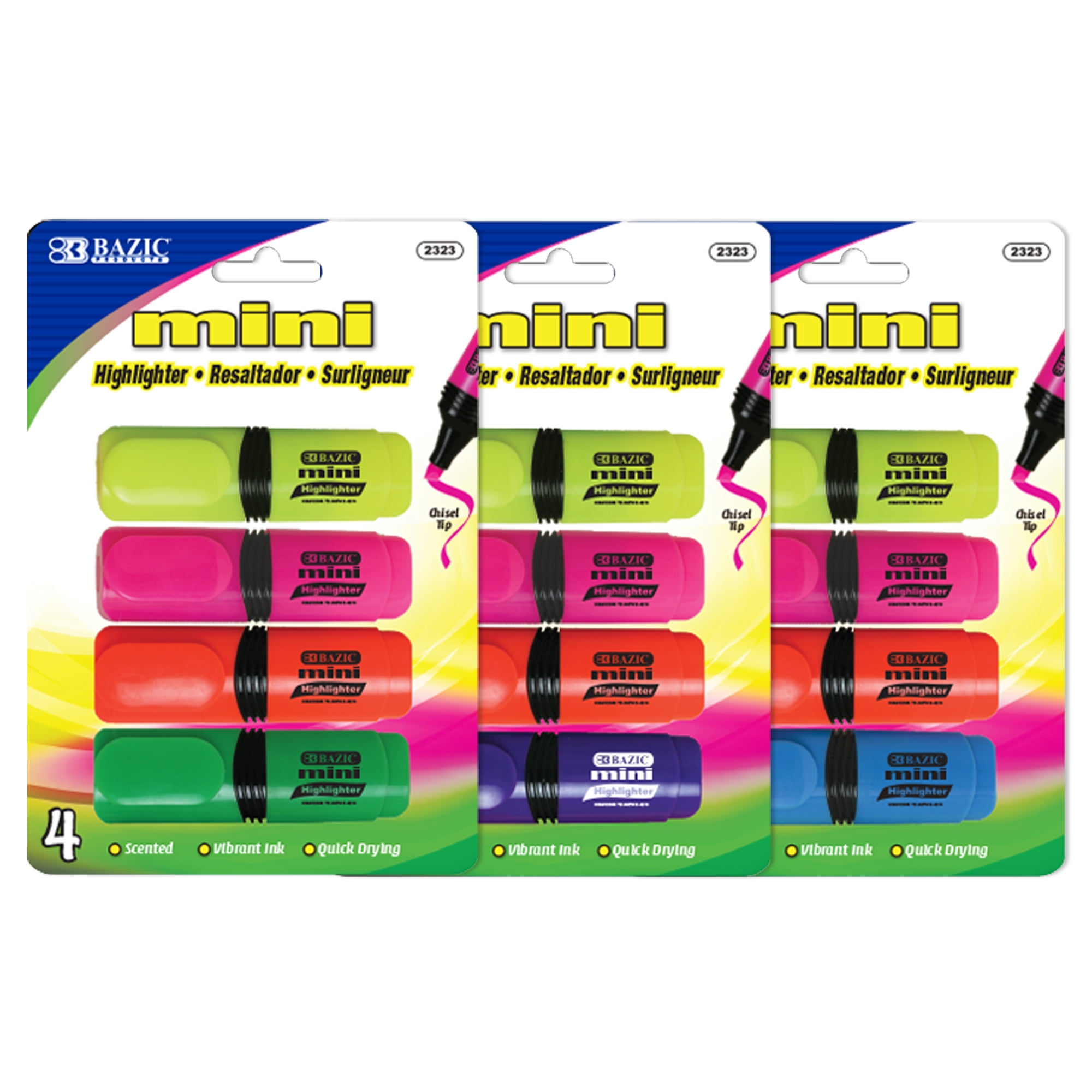 Mini Highlighters - Set of 4 – The Paper + Craft Pantry