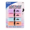 thumbnail image 1 of BAZIC Mini Pastel Highlighters w/ Pocket Clip, Chisel Tip, 4 Count Unscented, Assorted, 1-Pack, 1 of 1