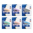 thumbnail image 1 of BAZIC Mini Stapler w/ 500 Staples, Standard (26/6) Pastel Color, Built-in Staple Remover, 4-Pack, 1 of 7