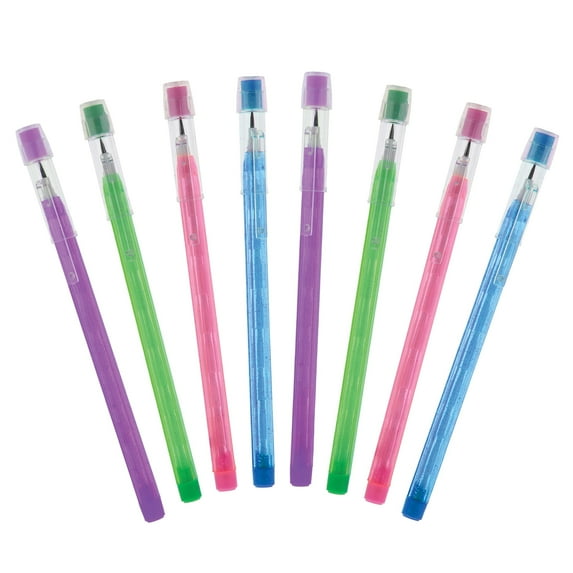 BAZIC Multi Point Pencil Dazzle w/ Latex Free Eraser, (8/Pack), 2-Packs