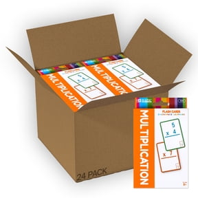 BAZIC Multiplication Flash Cards, Numbers Math Flashcards (36/Pack), 24-Packs