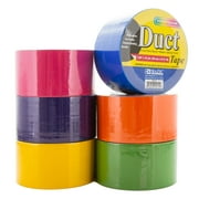 BAZIC Neon Colored Duct Tape 1.88" X 10 Yards, Multi-Use Waterproof, 6-Pack