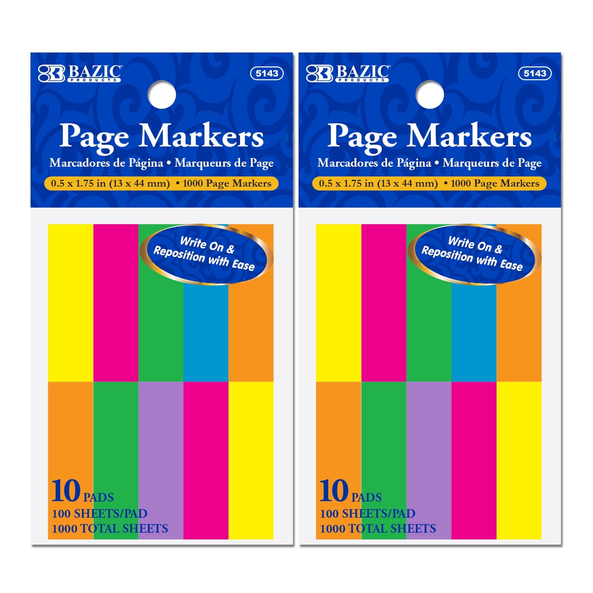 Conformal Coating BAZIC Neon Page Markers 1000 Sheets - 144 Pack ...