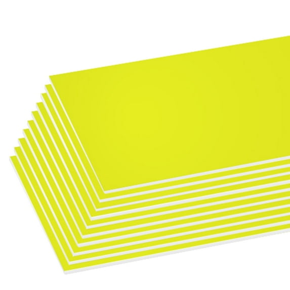 BAZIC Neon Yellow Foam Board 20" X 30", Colored Foam Boards 3/16 Inch Thickness, 25-Pack