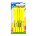 thumbnail image 1 of BAZIC Neon Yellow Highlighter Chisel Tip Unscented Marker (5/Pack), 1-Pack, 1 of 7
