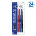 thumbnail image 1 of BAZIC Norte Assorted Color Needle Tip Rollerball Pen 0.5mm (3/Pack), 24-Pack, 1 of 5