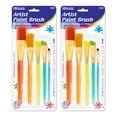 thumbnail image 1 of BAZIC Nylon Bristle Brush, Flat Angled Paintbrushes (5/pack), 2-Packs, 1 of 7