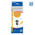 thumbnail image 1 of BAZIC Pencil #2 HB Pencils, Latex Free Eraser, Premium Wood Yellow Pencils (20/Pack), 24-Packs, 1 of 7