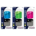 thumbnail image 1 of BAZIC Pencil Sharpener Dual Blades w/ Square Receptacle, (2/Pack), 3-Pack, 1 of 7