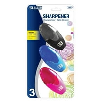 BAZIC Noah Sharpener w/ Receptacle, (3/Pack), 1-Pack