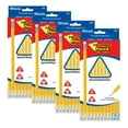 thumbnail image 1 of BAZIC Pencil Wood Pre-Sharpened #2 HB Triangle Pencils, Latex Free Eraser (12/Pack), 4-Packs, 1 of 7