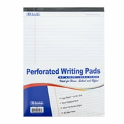 BAZIC Perforated Writing Pad, 50 Sheets 8.5"x11.75", White, 1-Pack