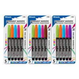 Fine Tip Permanent Marker, Fine Bullet Tip, Assorted Colors, 65/Pack -  Allied Paper Company