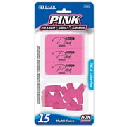 BAZIC Pink Erasers Bevel + Pencil Top Erasers Set, 360-Count