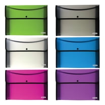 BAZIC Plastic File Folder, Letter Size Document File Envelopes, 4-Pack ...