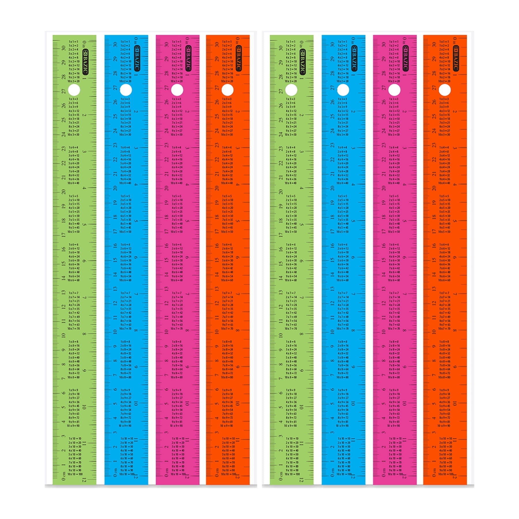 BAZIC Plastic Ruler 12