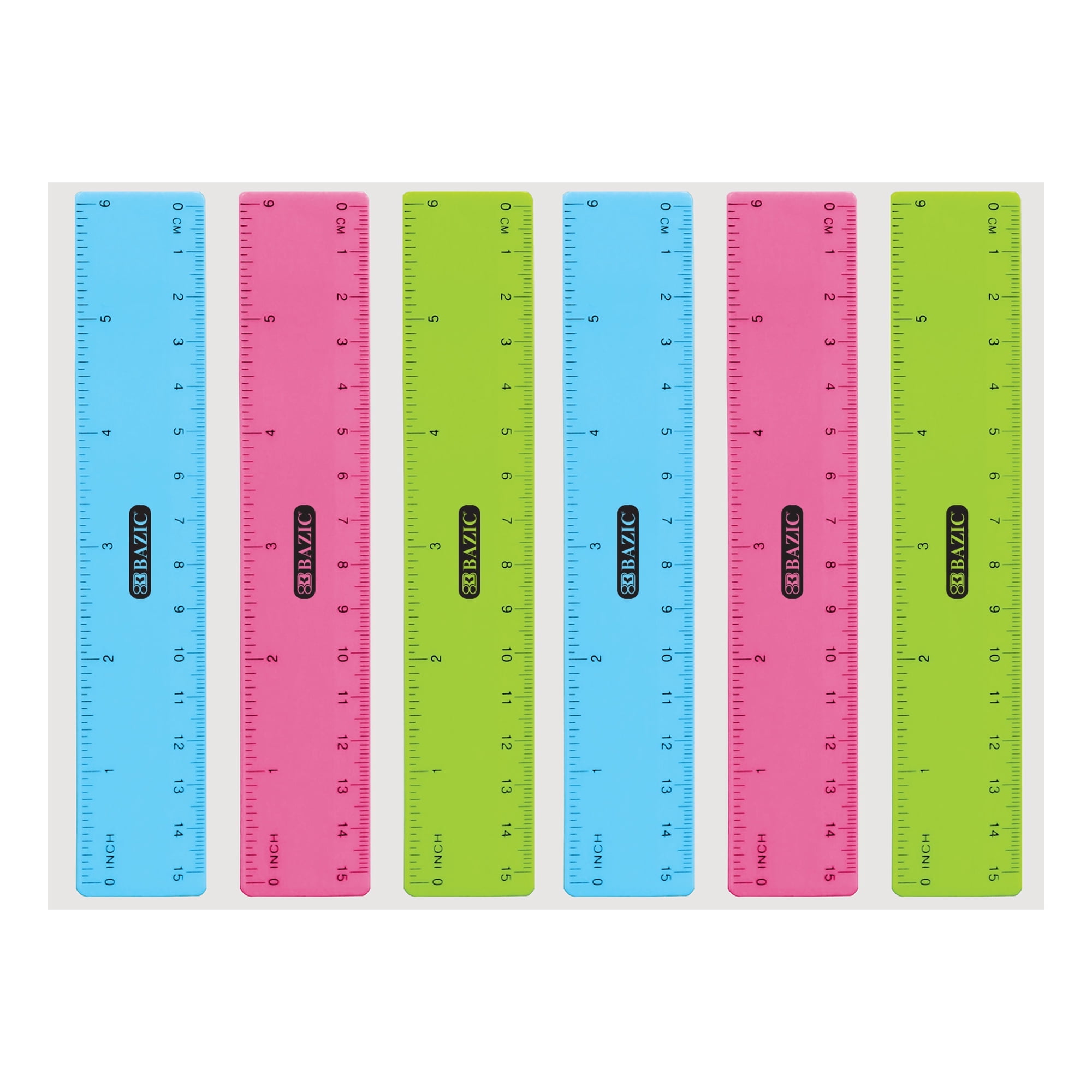 BAZIC Plastic Ruler 6