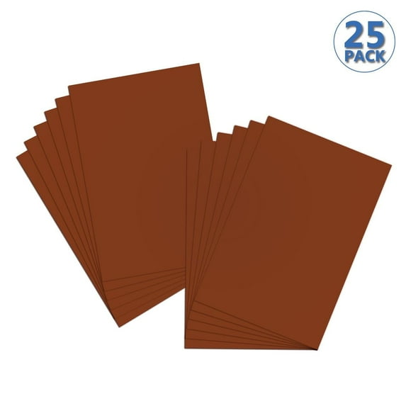 BAZIC Poster Board Brown 22" X 28", Bulk Boards for School Craft, 25-Pack