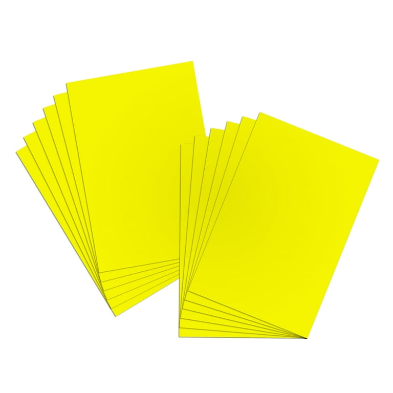 Bazic 5030 Fluorescent Yellow Poster Board 22 x 28 in.