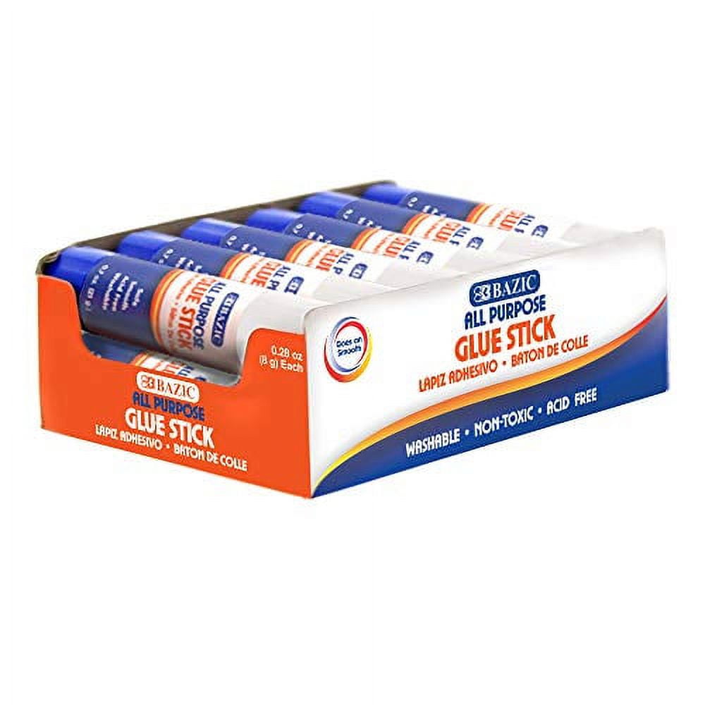 BAZIC Premium Glue Stick 8G/0.28 Oz., MultiPurpose Acid Free, Glue