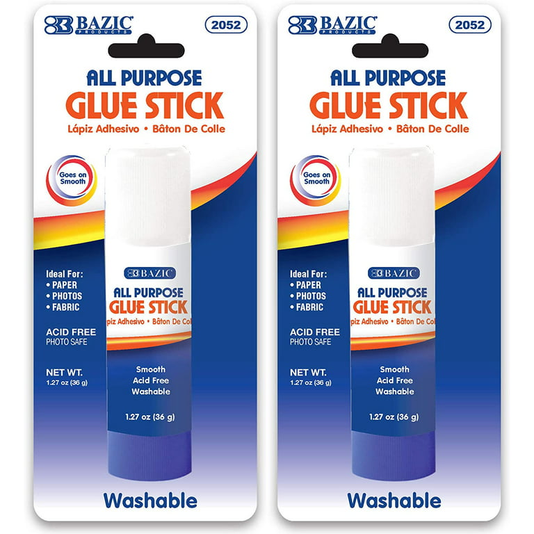 BAZIC 1.27 oz (36g) Glue Stick (2/Pack) Bazic Products