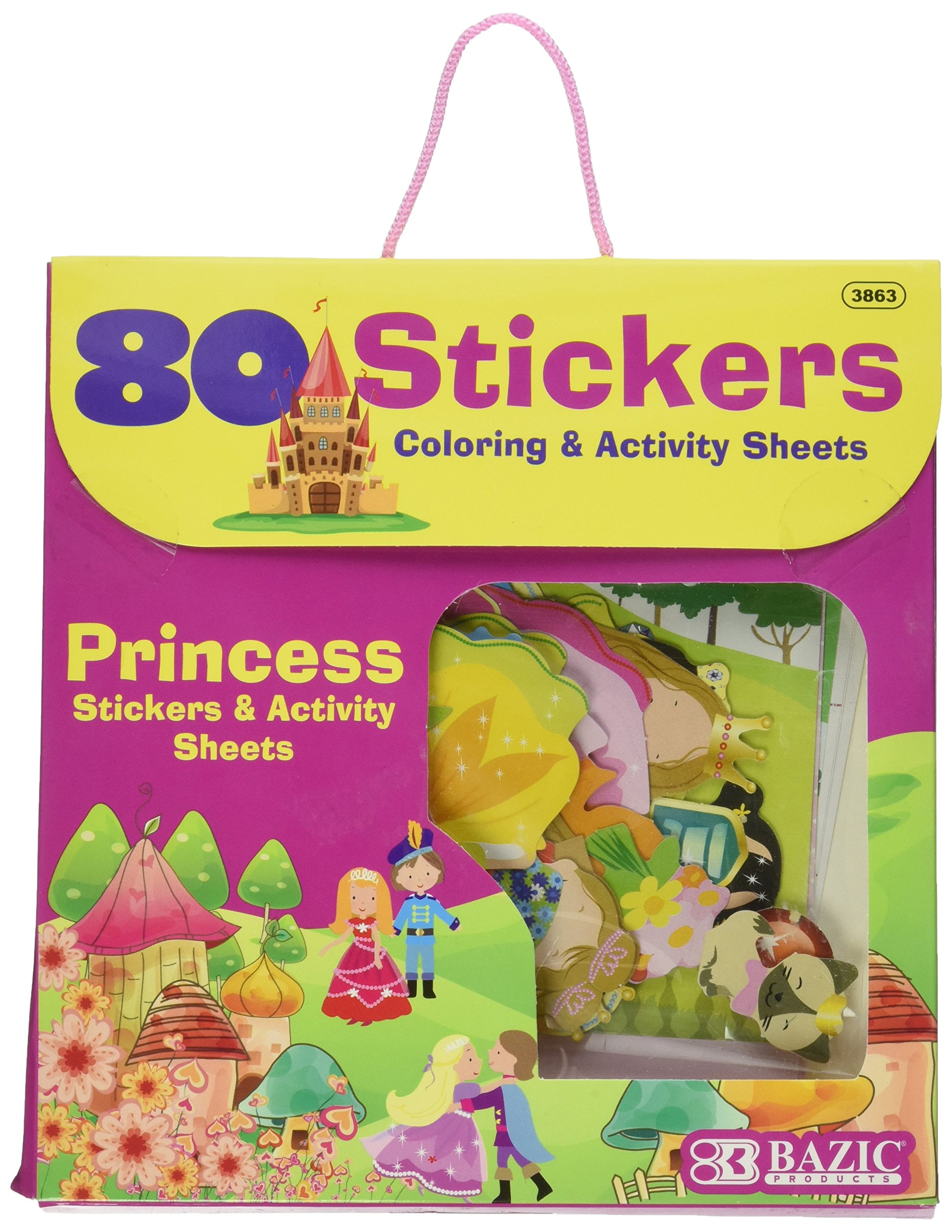 BAZIC Princess Series Assorted Sticker (80/Bag) [3863]