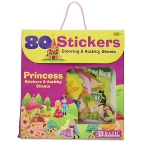 BAZIC Princess Series Assorted Sticker (80/Bag) [3863]