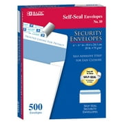 BAZIC Products #10 Self-Seal Security Envelopes, Pack of 500