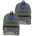 thumbnail image 1 of BAZIC Products Basic Backpack Gray 2/Pack (BAZ1041-2), 1 of 2