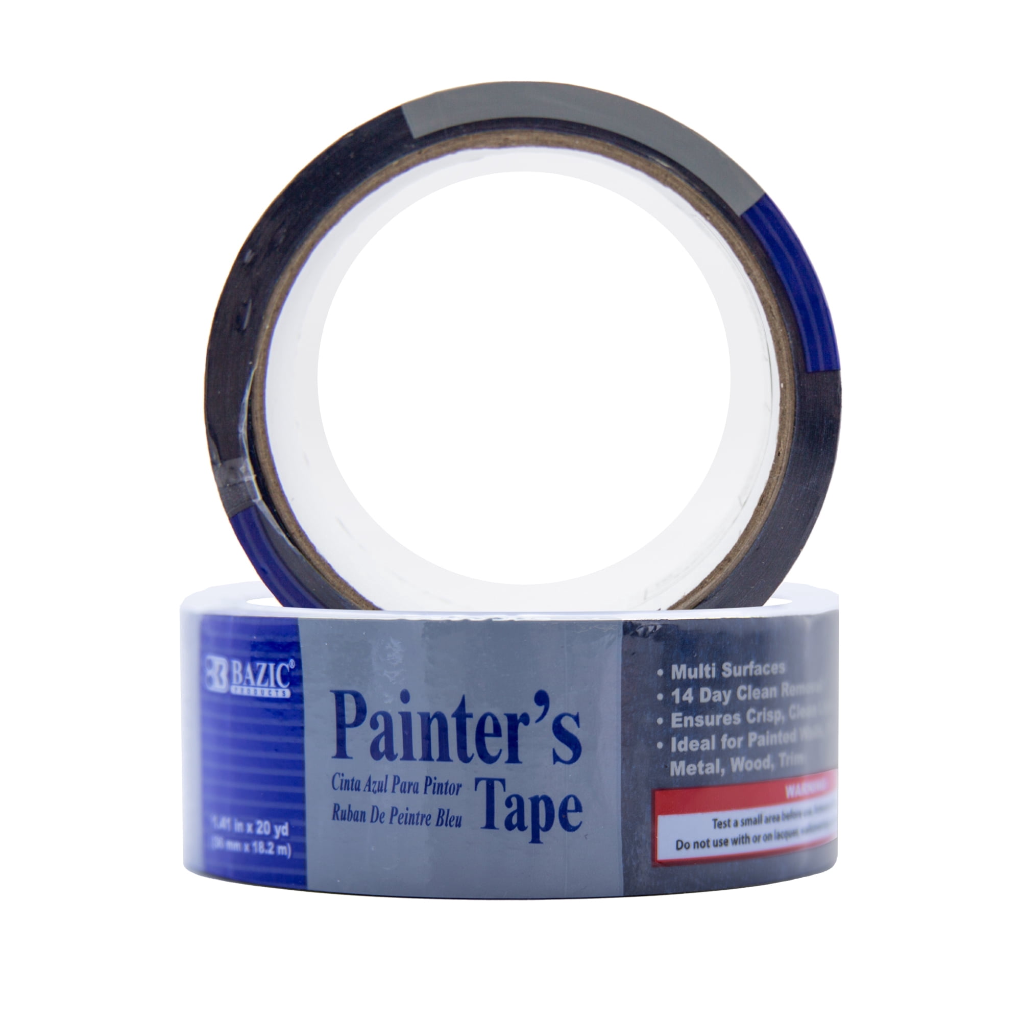 BAZIC Products Blue Painters Tape 1.41 Inches x 20 Yards, 36 Rolls, Blue Masking Tape Paint Tapes Easy Removal No Residue
