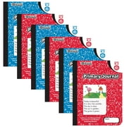 BAZIC Products Primary Journal Composition Notebook, 100 Sheet, 6 Pack