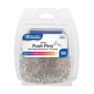 Push Pin Hooks Plastic Heads Pin Tacks Clear Wall Thumb Tacks