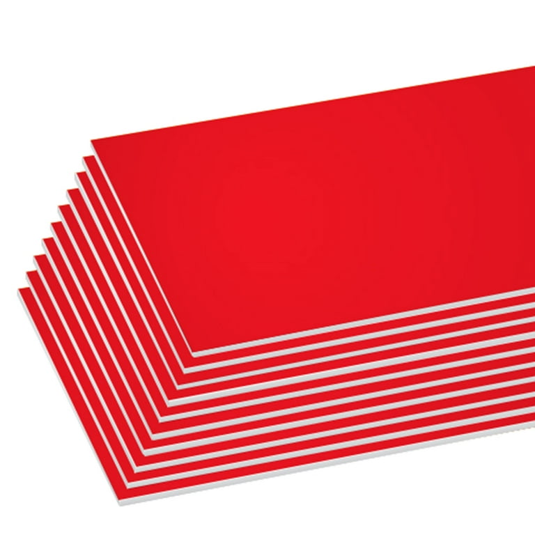 Bazic Products 590 20 x 30 Red Foam Board - Pack of 25