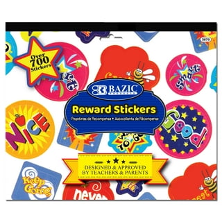 Fun, colorful reward stickers for teachers and classrooms by DJ Inkers