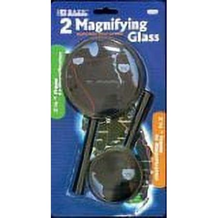 BAZIC Round Handheld Magnifier Sets, 3.5 x 2.5 Inch, 2 Per Pack