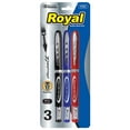 thumbnail image 1 of BAZIC Royal Assorted Color Rollerball Pen 0.7mm w/ Regulator, (3/Pack), 24-Pack, 1 of 7