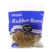 BAZIC Rubber Bands, Assorted Size 2 Oz./ 56.70 g, Made in USA, 1-Pack