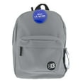 thumbnail image 1 of BAZIC School Backpack Classic 17" Gray, School Bag for Students, 1-Pack, 1 of 7