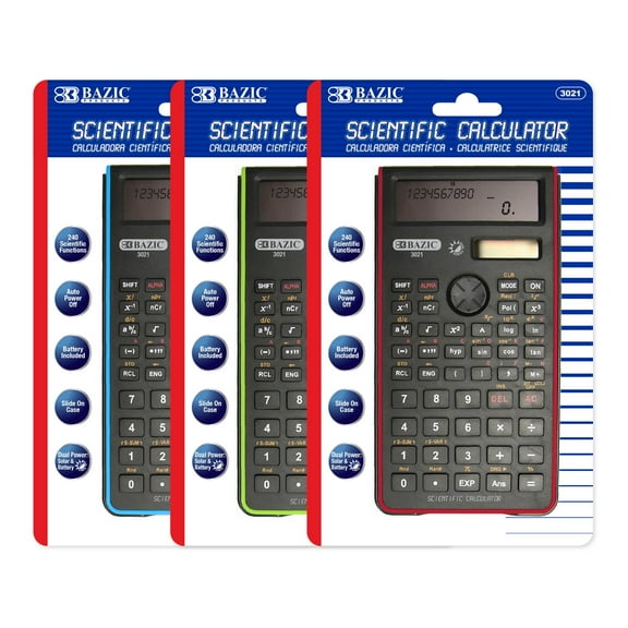 DDI 2289447 240 Function Fancy Color Scientific Calculator Case of 12