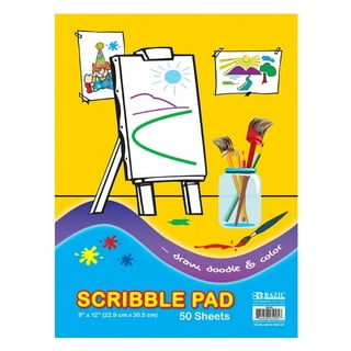 4 Sketch Book Drawing Scribble Pad Doodle Coloring Paper Art Craft Kids 50  Sheet 